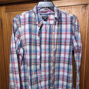 Great Ralph Lauren plaid womens button down shirt cotton size XL